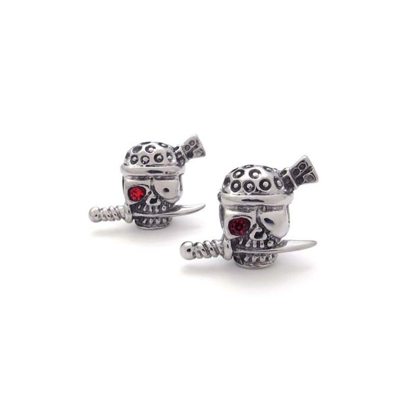 Brincos De Titânio Com Caveira Brincos De Titânio Com Caveira