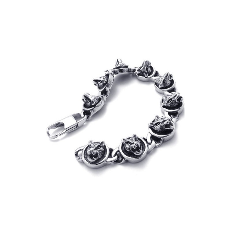 Pulseira De Titânio Com Gatos De 8,3 Polegadas Pulseira De Titânio Com Gatos De 8,3 Polegadas