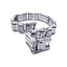 Pulseira Masculina De Titânio Puro Com Pingente De Prata Para Meninos