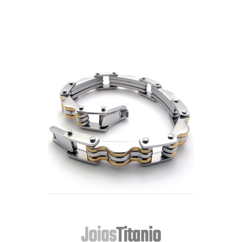 Pulseira De Titânio Lovers De 9,1 Polegadas Pulseira De Titânio Lovers De 9,1 Polegadas