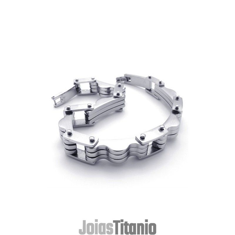 Pulseira De Titânio Lovers De 9,1 Polegadas