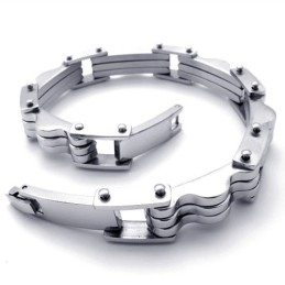 Pulseira De Titânio Lovers De 9,1 Polegadas