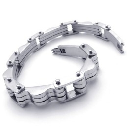 Pulseira De Titânio Lovers De 9,1 Polegadas