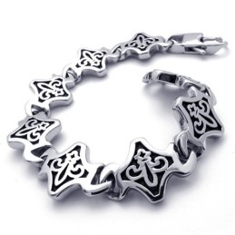 Pulseira Retrô De Titânio De 8,7 Polegadas