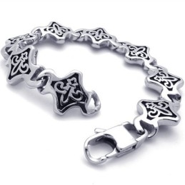 Pulseira Retrô De Titânio De 8,7 Polegadas