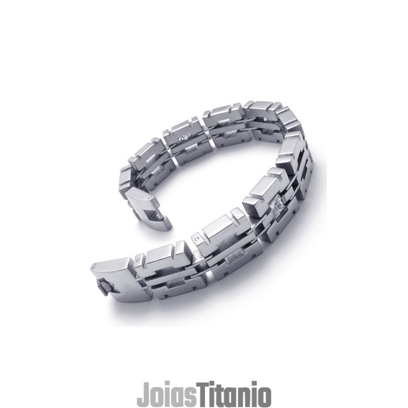 Pulseira De Titânio Com Diamantes De 8,1 Polegadas Pulseira De Titânio Com Diamantes De 8,1 Polegadas