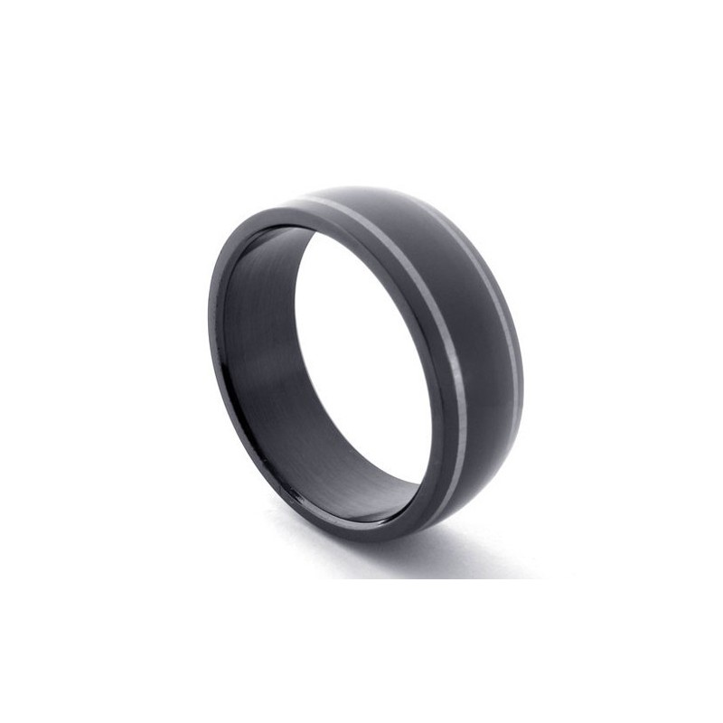 Anel De Titânio Preto