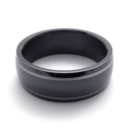 Anel De Titânio Preto