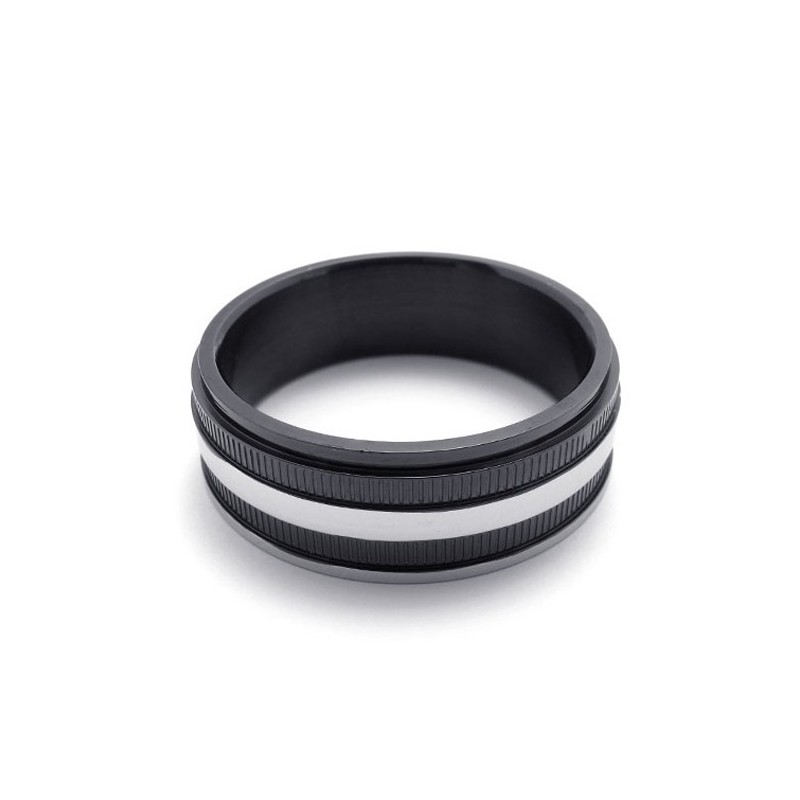 Anel De Titânio Preto