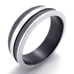 Anel De Titânio Preto