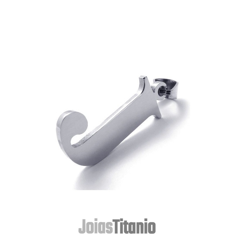 Pingente De Titânio Para Letra "J" Pingente De Titânio Para Letra "J"