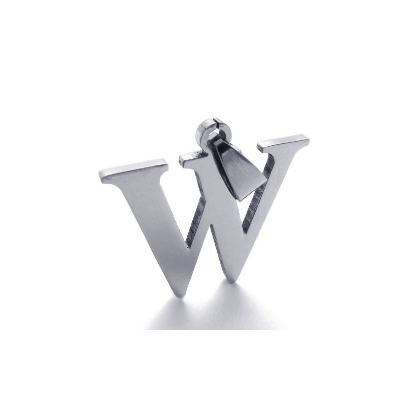 Pingente De Titânio Com Letra "W" Pingente De Titânio Com Letra "W"