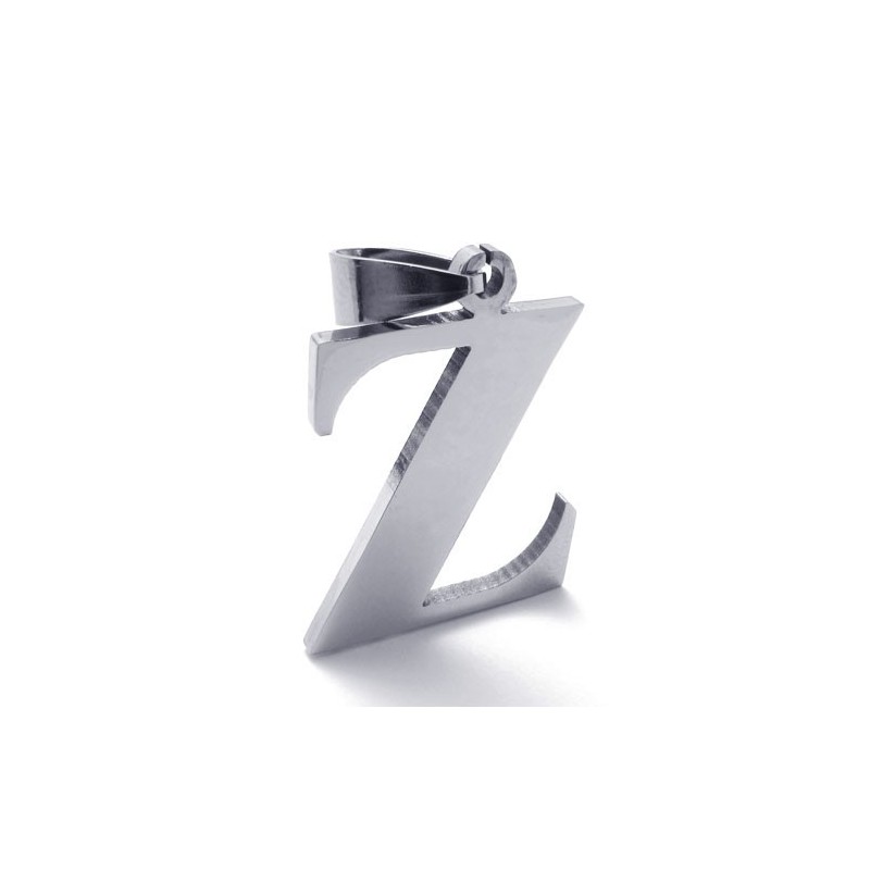 Pingente De Titânio Com Letra "Z"