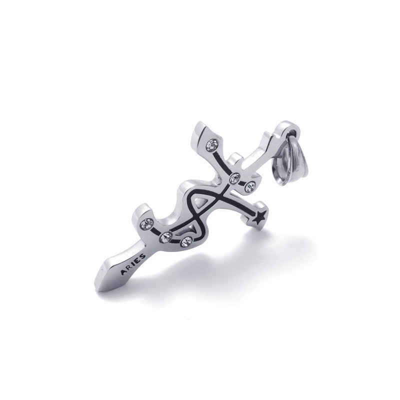 Pingente De Strass De Titânio De Áries