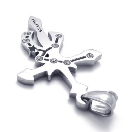 Pingente De Strass De Titânio Aquarius