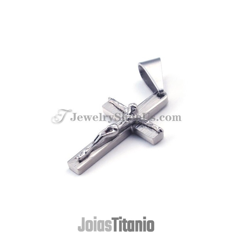 Pingente De Cruz De Jesus Em Titânio Para Mulheres Pingente De Cruz De Jesus Em Titânio Para Mulheres