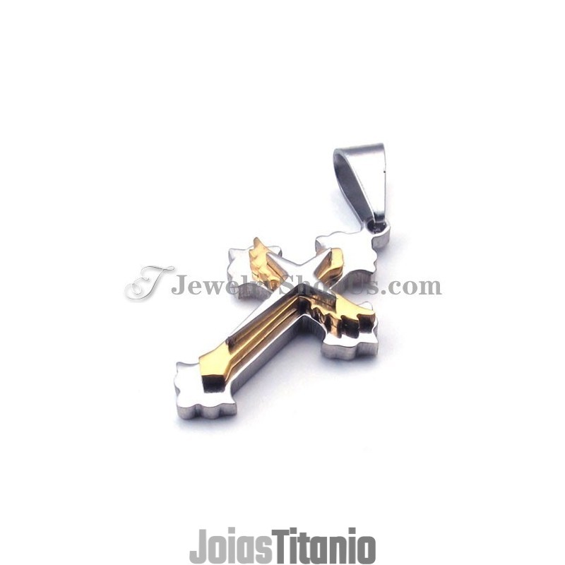 Pingente De Cruz De Titânio Elegante Para Mulheres Pingente De Cruz De Titânio Elegante Para Mulheres