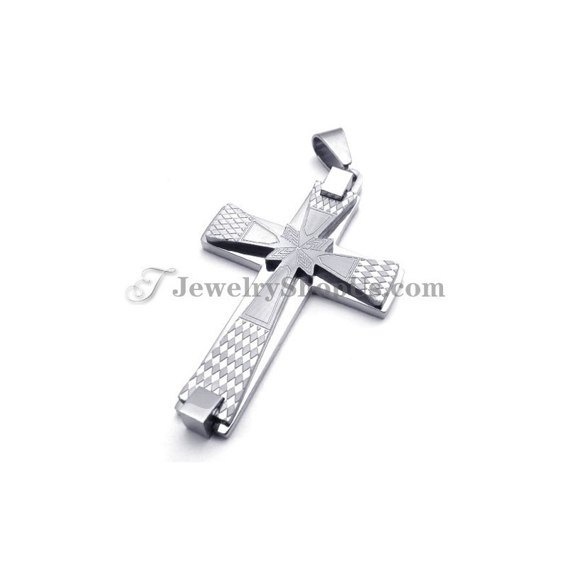 Elegante Pingente De Cruz De Titânio Elegante Pingente De Cruz De Titânio