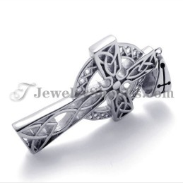 Pingente Elegante De Titânio Com Zircônia Marrom