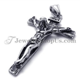 Pingente De Jesus Em Cruz De Titânio