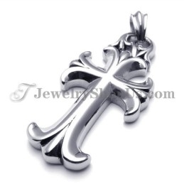 Pingente Clássico De Cruz De Titânio