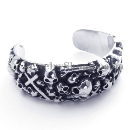 Pulseira De Caveiras De Titânio