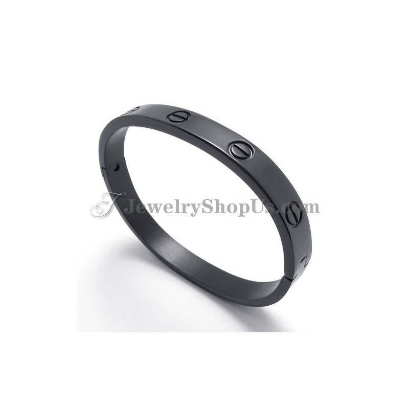 Pulseira Elegante De Titânio Preto Para Mulheres Pulseira Elegante De Titânio Preto Para Mulheres