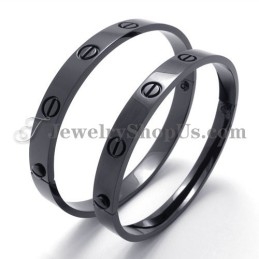 Pulseira Elegante De Titânio Preto Para Mulheres