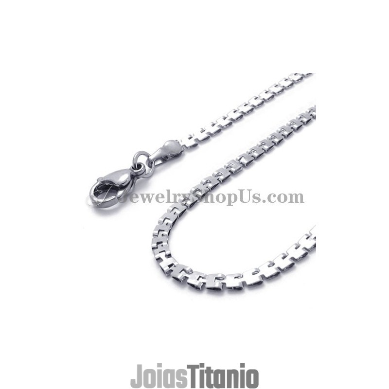Colar Elegante De Titânio