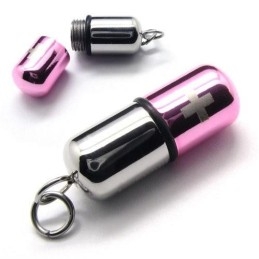 Colar Com Pingente De Cruz Em Titânio Puro E Prata Rosa