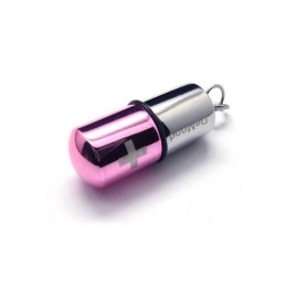 Colar Com Pingente De Cruz Em Titânio Puro E Prata Rosa