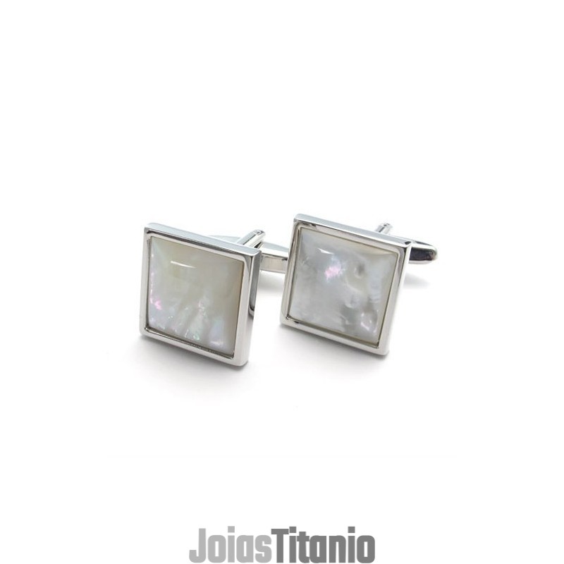 Construção Racional Brilho De Cor Excelente Qualidade Abotoaduras De Titânio Cuproníquel