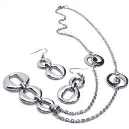 Conjunto De Joias De Titânio De Excelente Qualidade E Design Destro, Incluindo Colar, Pingente E Brinco