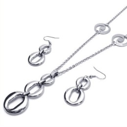 Conjunto De Joias De Titânio De Excelente Qualidade E Design Destro, Incluindo Colar, Pingente E Brinco