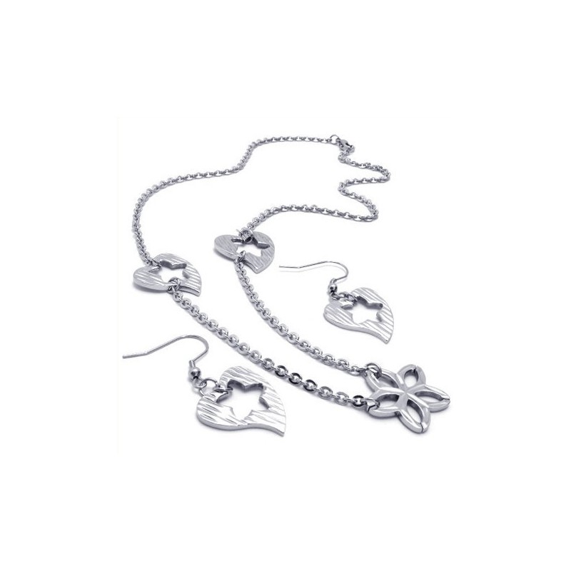 Conjunto De Joias De Titânio De Qualidade Confiável E Com Fabricação Habilidosa, Incluindo Colar, Pingente E Brinco Conjunto De Joias De Titânio De Qualidade Confiável E Com Fabricação Habilidosa, Incluindo Colar, Pingente E Brinco