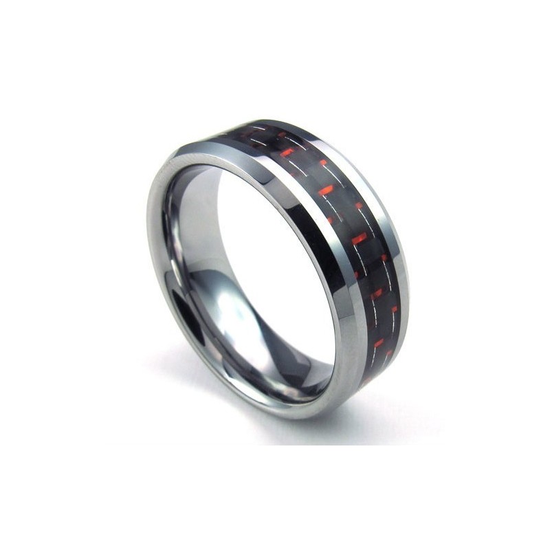 Anel De Tungstênio De Alta Qualidade Com Brilho De Cor Finamente Processado