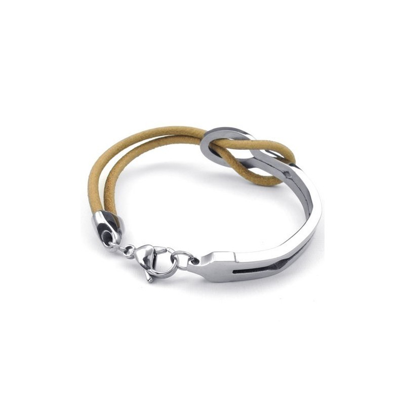 Pulseira De Couro De Titânio Com Formato Elegante E Cores Delicadas De Excelente Qualidade Pulseira De Couro De Titânio Com Formato Elegante E Cores Delicadas De Excelente Qualidade