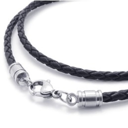 Colar De Couro De Titânio De Alta Qualidade Com Cores Delicadas E Finamente Processadas