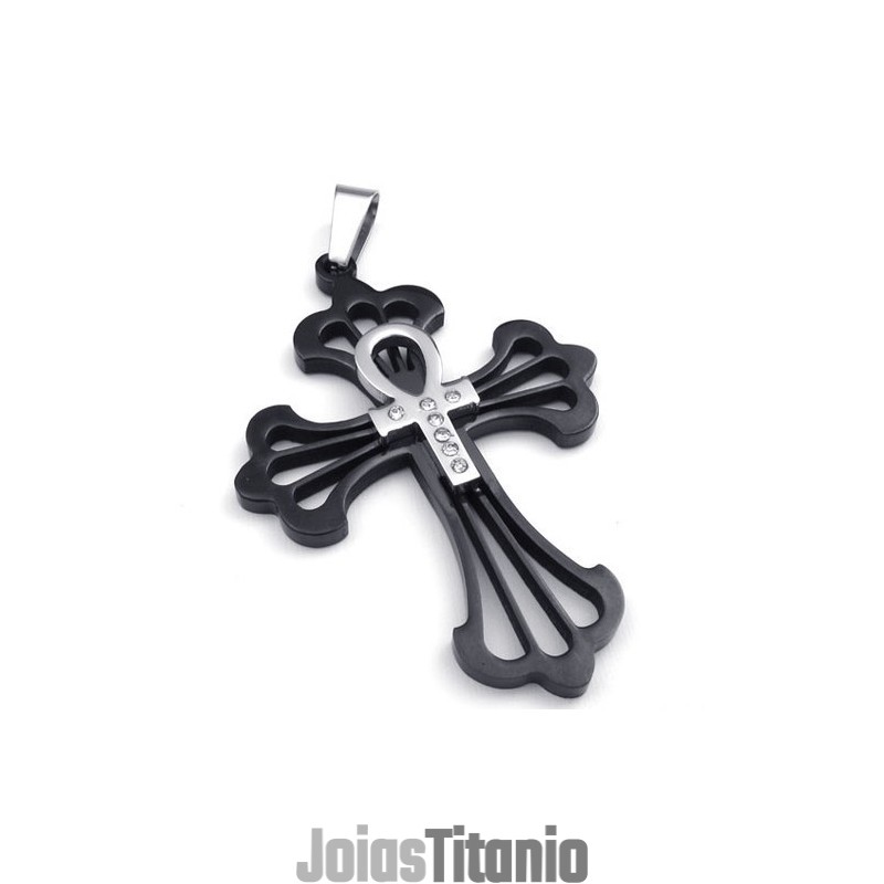 Pingente De Cruz De Titânio Com Design Hábil, Cores Delicadas E Qualidade Confiável