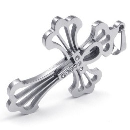 Pingente De Cruz De Titânio De Qualidade Superior Com Brilho De Cor Finamente Processado