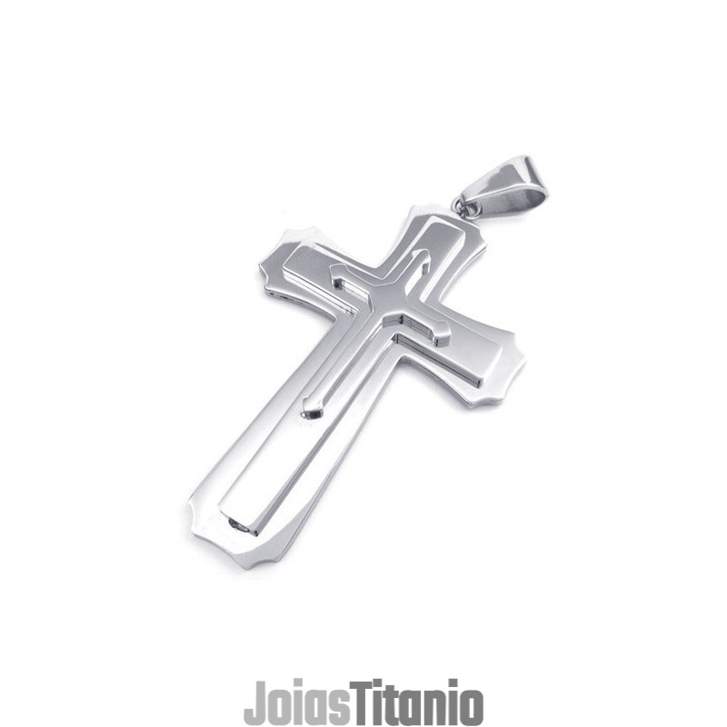 Design Profissional, Cor Brilhante, Qualidade Estável, Pingente De Cruz De Titânio