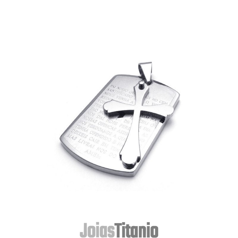 Pingente De Cruz De Titânio Finamente Processado Para Ter Uma Longa História