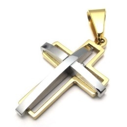 Design Atraente, Cores Brilhantes E Bem Conhecido Por Sua Alta Qualidade, Pingente De Cruz De Titânio