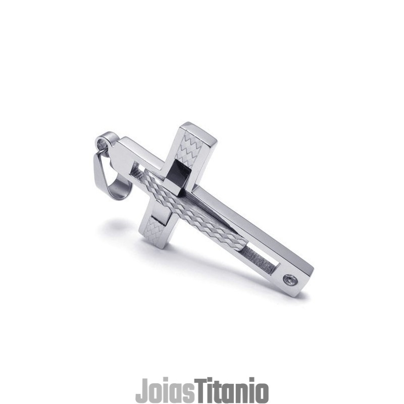 Construção Racional Brilho De Cor Qualidade Superior Pingente Cruz De Titânio