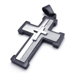 Fabricação Habilidosa E Cores Brilhantes Para Ganhar Elogios Calorosos Dos Clientes Pingente De Cruz De Titânio