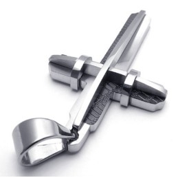 Design Profissional, Brilho De Cores Para Ter Uma Reputação Duradoura, Pingente De Cruz De Titânio