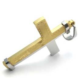 Design Moderno E Cores Brilhantes Para Ter Uma Reputação Duradoura Pingente De Cruz De Titânio