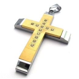Lindo Design, Cor Brilhante, Qualidade Superior, Pingente De Cruz De Titânio