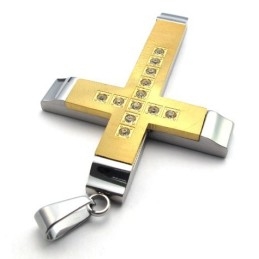 Lindo Design, Cor Brilhante, Qualidade Superior, Pingente De Cruz De Titânio