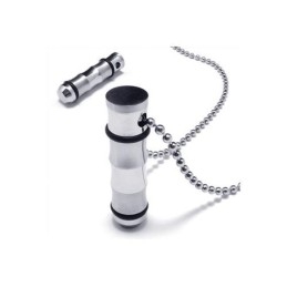 Colar Com Pingente De Anéis De Titânio Puro Dourado E Prateado